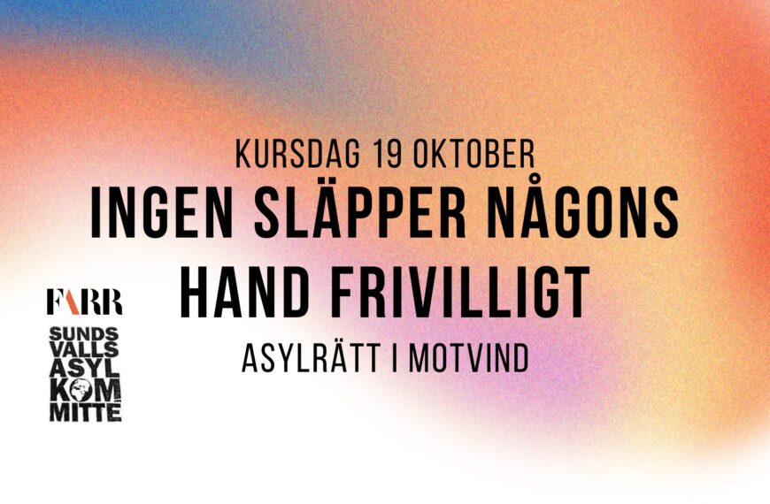 Välkommen till FARR:s kursdag den 19/10 i Sundsvall!