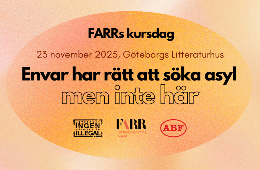 Välkommen till FARR:s kursdag den 23 november 2025 i Göteborg!